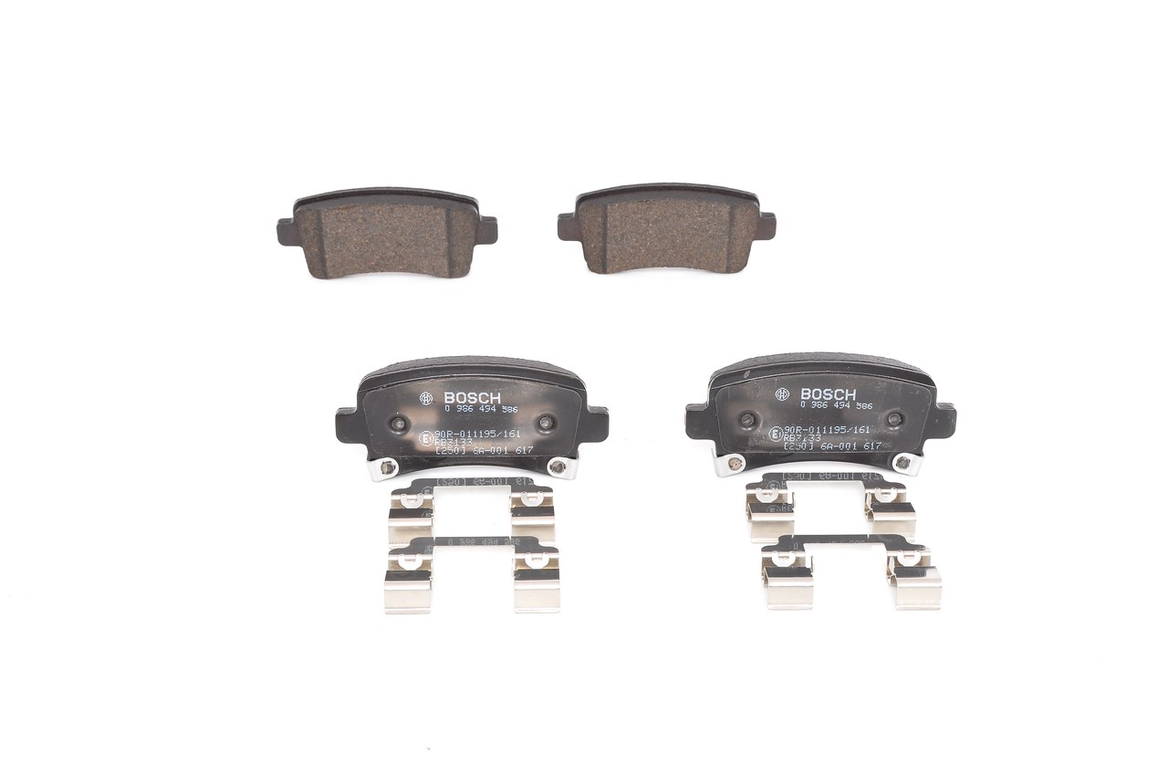 OEM 13343451 BOSCH Brake pad set 0 986 494 586 for VAUXHALL, OPEL, CHEVROLET, SAAB, GMC