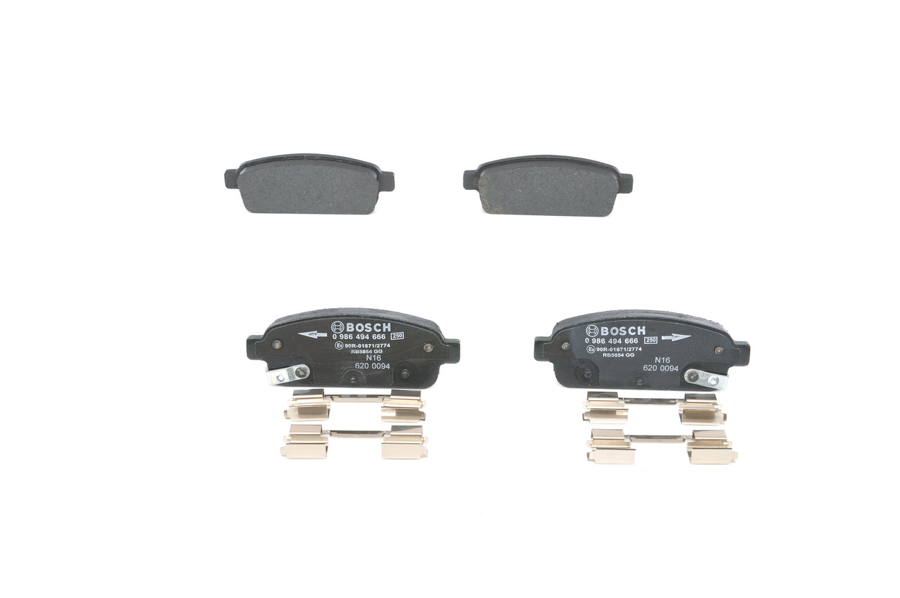 OEM 13300867 BOSCH  Bremsbeläge 0 986 494 666 für OPEL, FORD, SKODA, CITROЁN, HONDA