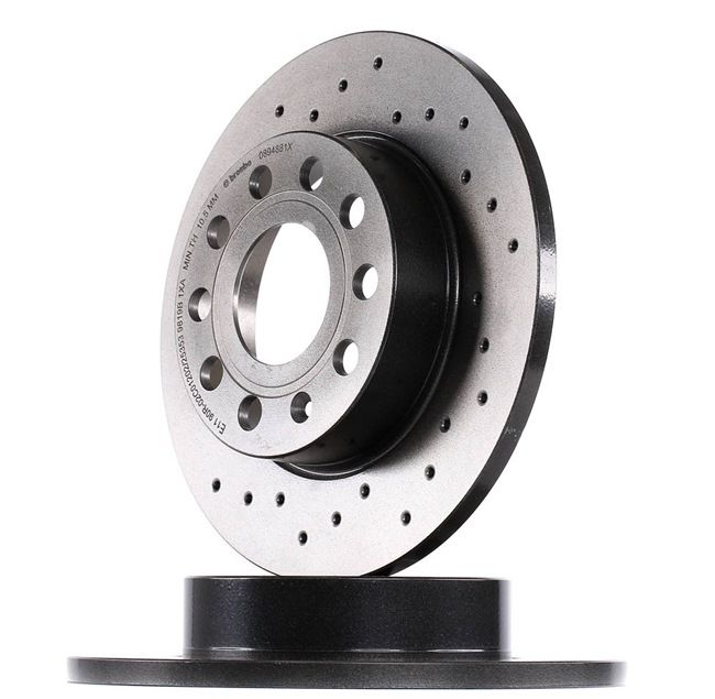 OEM 1K0615601L BREMBO Brake disc 08.9488.1X for VW, AUDI, FORD, SKODA, SEAT