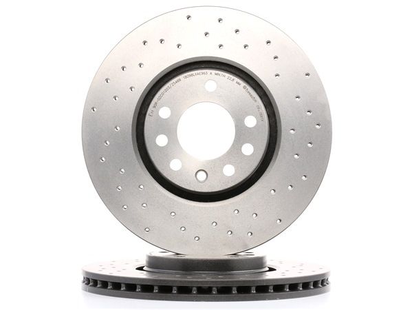OEM 569061 BREMBO Bremseskive 09.9369.1X med VW, OPEL, NISSAN, HONDA, CHEVROLET