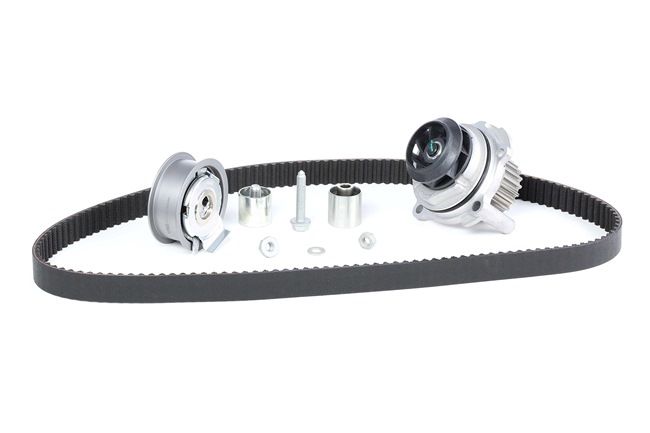 Distributieriem set + waterpomp (KP35604XS-2) van GATES Voor VW Eos (1F7, 1F8) 2.0 FSI (110 KW / 150 PK / Van 2006)