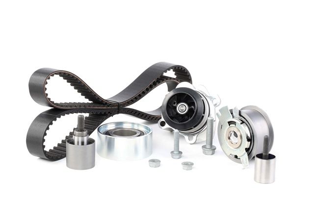GATES Bomba de agua + kit de correa de distribución (KP15648XS-2) para VW Passat B6 Sedán (3C2) 2.0 BlueTDI (105 KW / 143 CV / de 2009)
