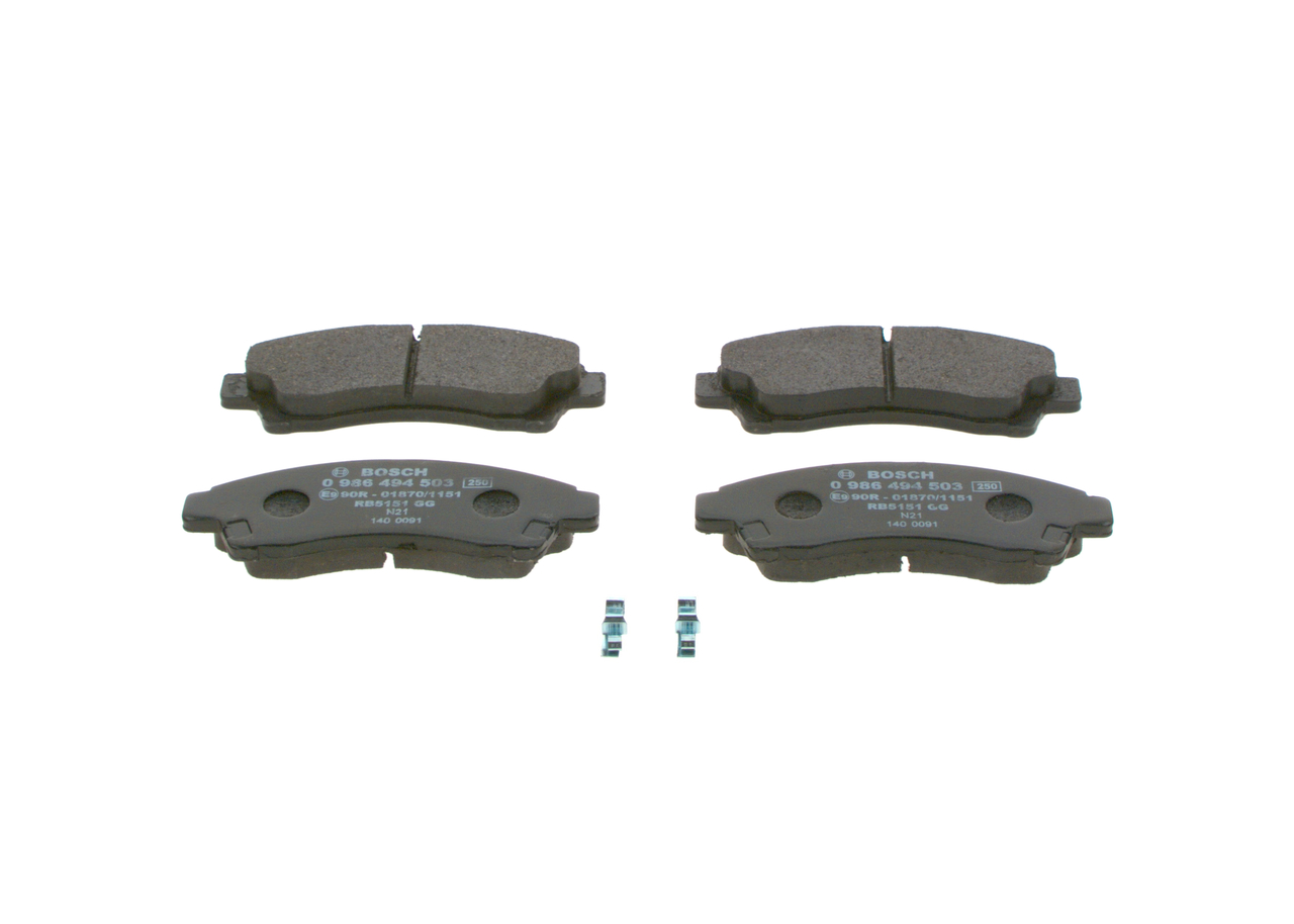 OEM UGY93328Z BOSCH Jarrupalat, levyjarru 0 986 494 503 varten FORD, MAZDA, SUZUKI, FORD USA, MERCURY