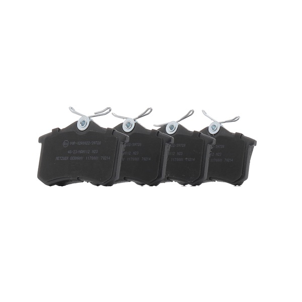 OEM 8E0698451E METZGER Bremseklodser 1170060 med VW, FORD, PEUGEOT, AUDI, CITROЁN