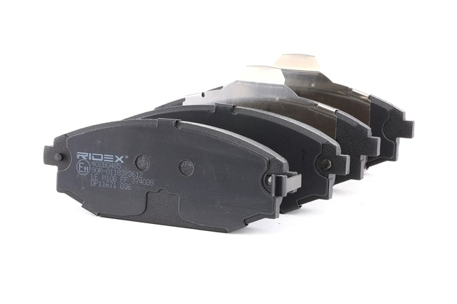 RIDEX Brake pad set (402B0485) for MITSUBISHI GALLOPER (JK-01) 3.0 V6 (104 KW / 141 HP / from 1998)