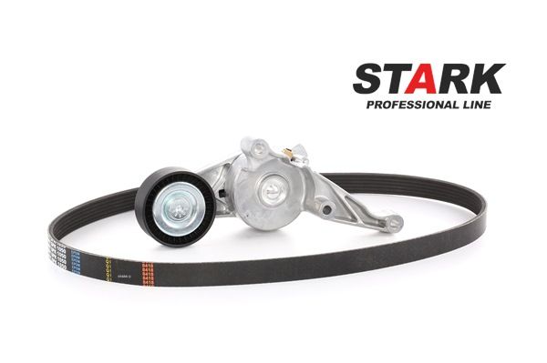 STARK Juego de correas trapeciales poli V (SKRBS-1200006) para VW Passat B6 Sedán (3C2) 2.0 TDI (103 KW / 140 CV / de 2005)
