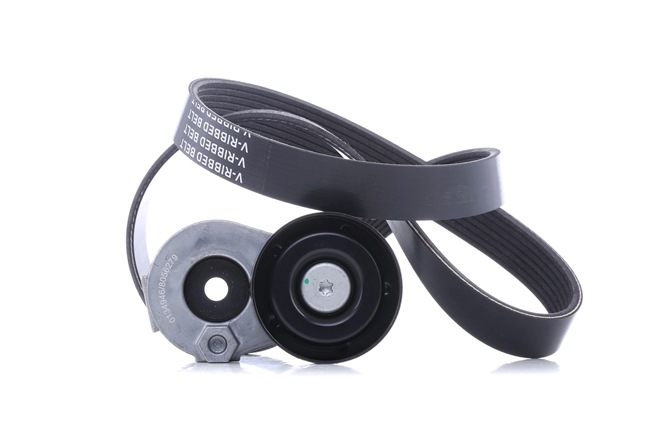STARK Jeu de courroies trapézoïdales à nervures (SKRBS-1200028) pour RENAULT Megane II Coupé-Cabriolet (EM, EM0/1) 1.9 dCi (96 KW / 131 CH / de 2005)