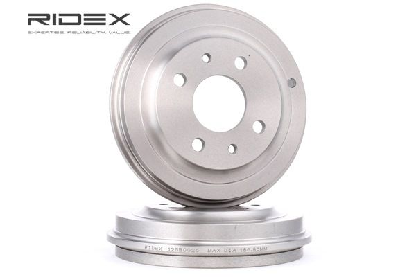 OEM 7672577 RIDEX Remtrommel 123B0025 voor FIAT, ALFA ROMEO, LANCIA, FERRARI
