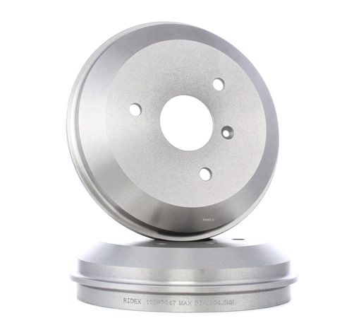 RIDEX Tamburo freno (123B0047) per SMART FORTWO Cabrio (451) 1.0 (451.431, 451.480) (52 KW / 71 CV / dal 2007)