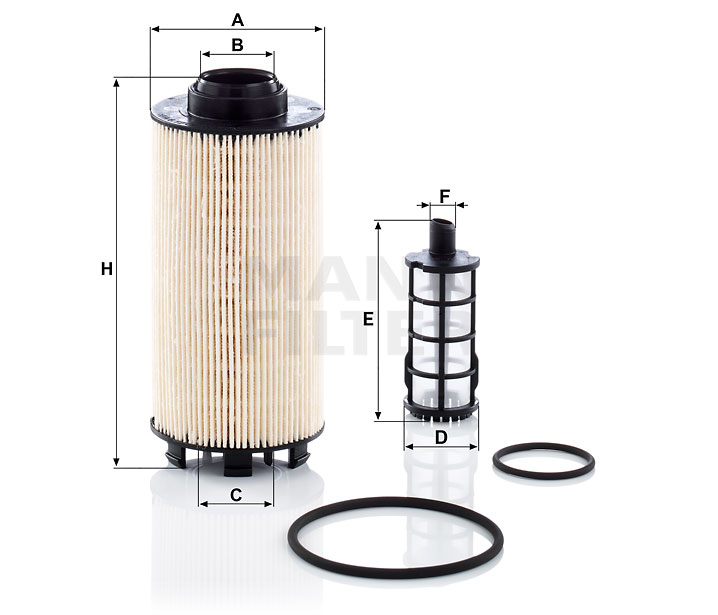 OEM A9360920105 MANN-FILTER Polttoainesuodatin PU 8010-2 x varten MERCEDES-BENZ, DAIMLER