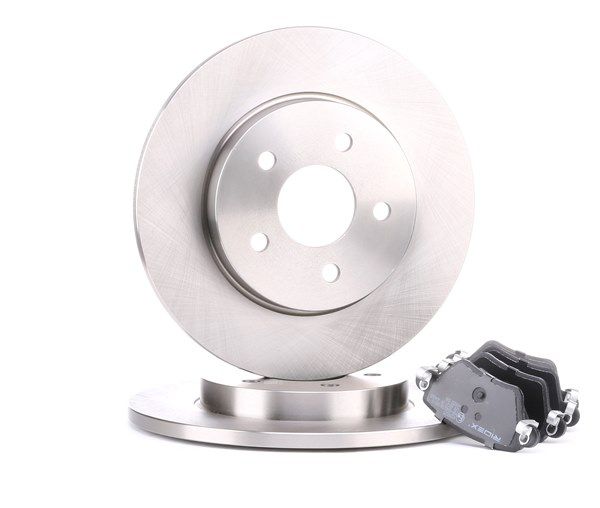 RIDEX Kit de discos de freno y pastillas (3405B0032) para JAGUAR X-Type Berlina (X400) 2.5 V6 A las 4 ruedas (144 KW / 196 CV / de 2001)