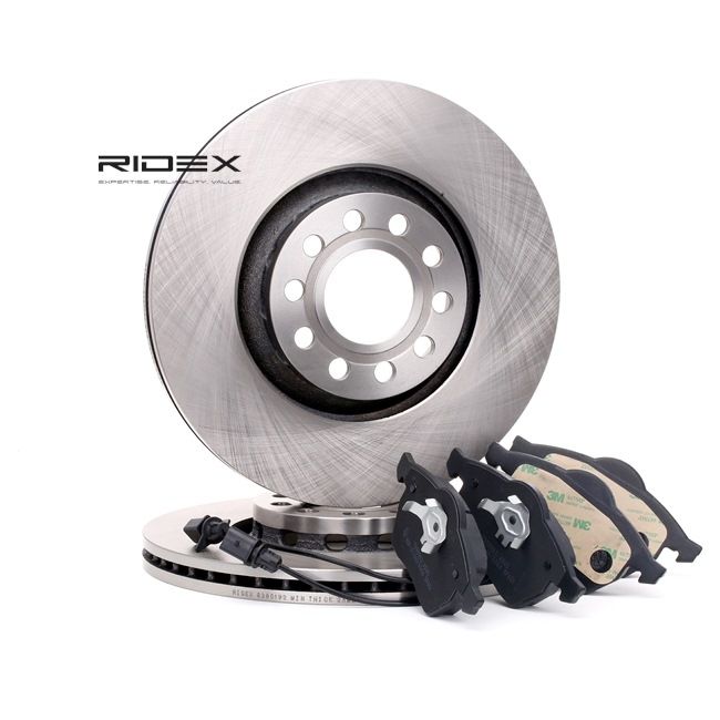 OEM 8E0615301R RIDEX Kit dischi e pastiglie 3405B0070 per VOLKSWAGEN, AUDI, SEAT, SKODA, PORSCHE