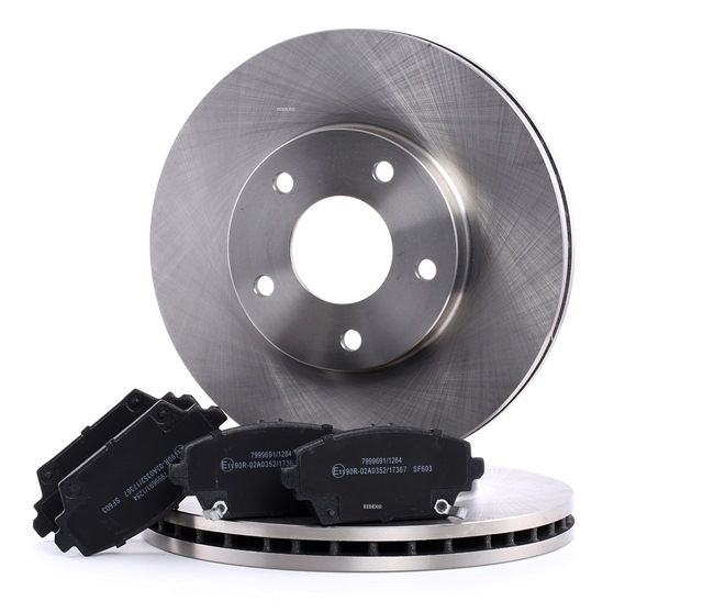 OEM 45022S1AE02 RIDEX Kit dischi e pastiglie 3405B0164 per NISSAN, SUZUKI, HONDA, MG