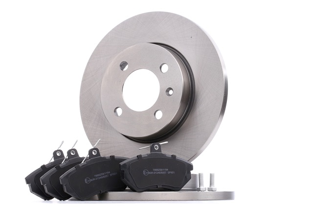 OEM 8A0698151C RIDEX Bremseskiver og -klosser 3405B0091 for VW, AUDI, SKODA, PORSCHE, SEAT