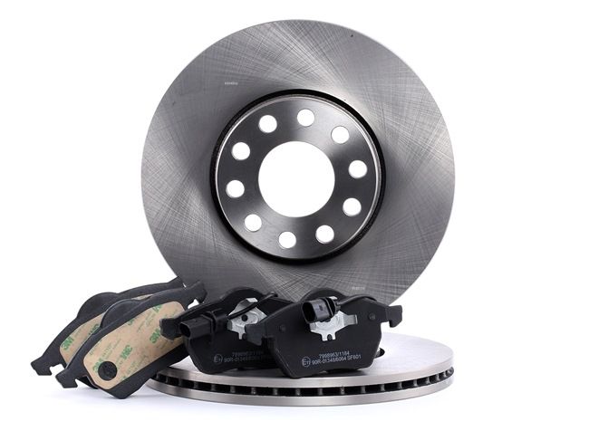 RIDEX Kit de discos de freno y pastillas (3405B0094) para VW Passat B5 GP Variant (3BG, 3B6) 2.0 (85 KW / 115 CV / de 2000)