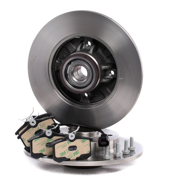 OEM 6Q0698451 RIDEX Kit dischi e pastiglie 3405B0246 per VOLKSWAGEN, AUDI, CITROЁN, SEAT, HONDA