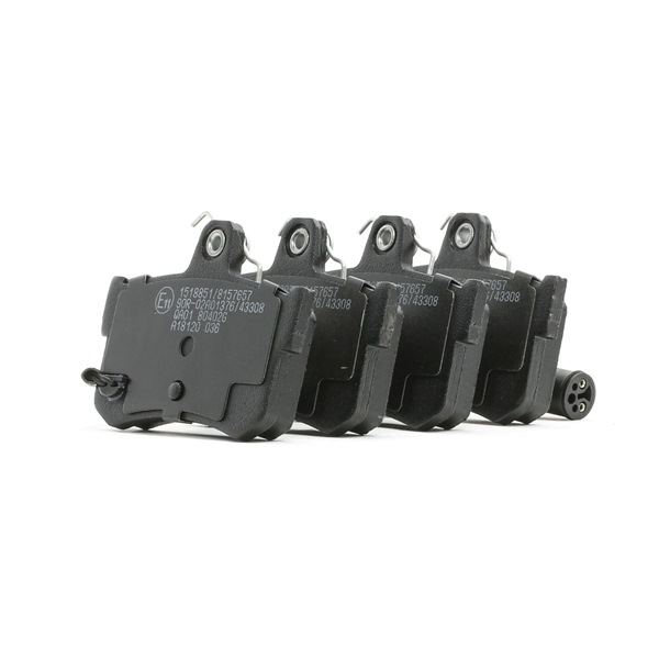 RIDEX Brake pad set (402B0936) for MG MGF (RD) 1,8 i VVC (118 KW / 160 HP / from 2001)