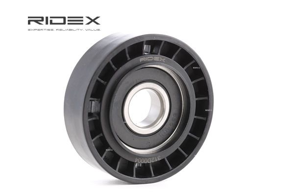 Deflection / Guide Pulley, v-ribbed belt 312D0004 RIDEX