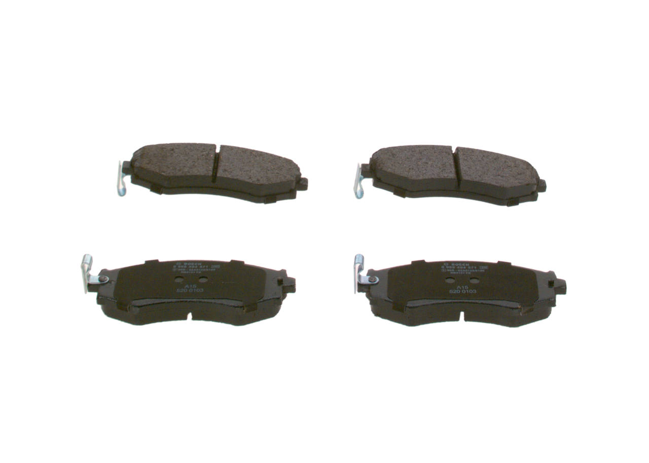 OEM 5810129A10 BOSCH Remblokken 0 986 494 571 voor CITROЁN, KIA, NISSAN, SUZUKI, HYUNDAI