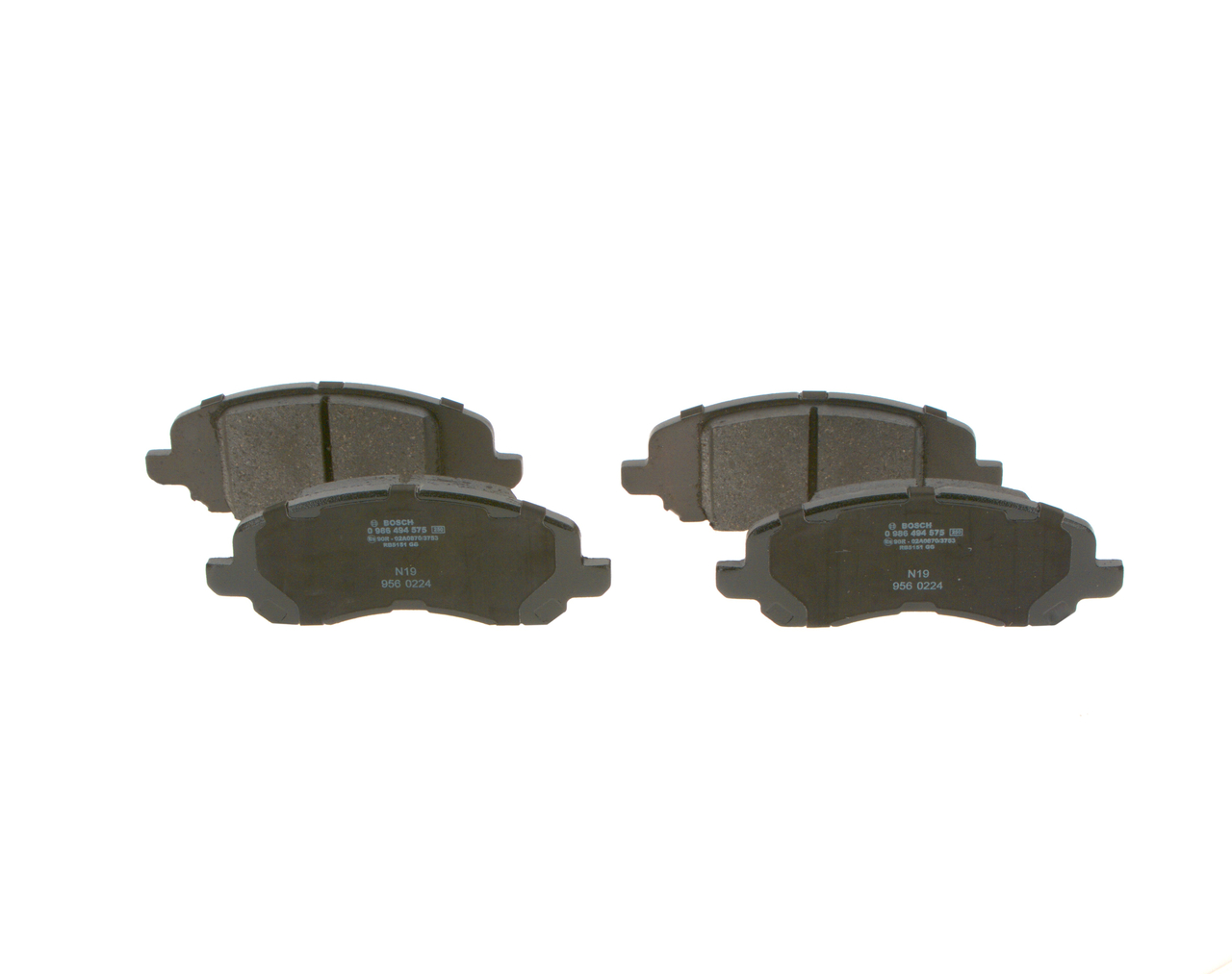 OEM 05191231AA BOSCH Kit pastiglie freni 0 986 494 575 per VOLKSWAGEN, OPEL, PEUGEOT, CITROЁN, JEEP