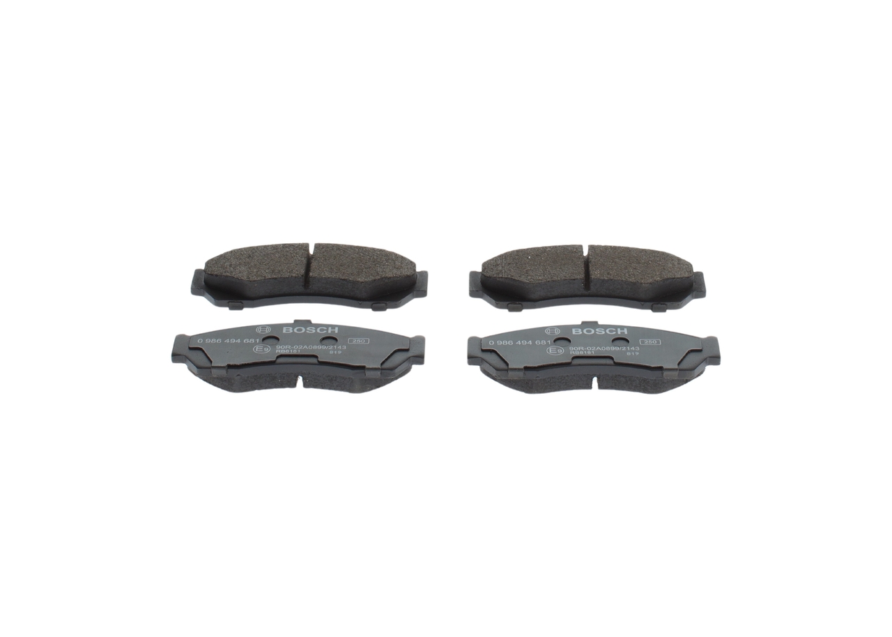 OEM 277942100114 BOSCH Kit pastiglie freni 0 986 494 681 per ALFA ROMEO, LAND ROVER, JAGUAR, ROVER