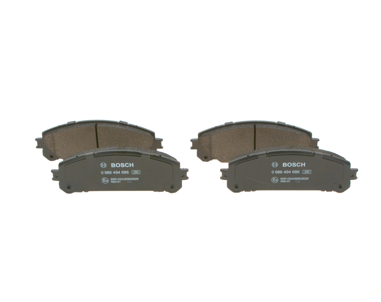 HIGHLANDER Bromsbelägg 0 986 494 686 BOSCH