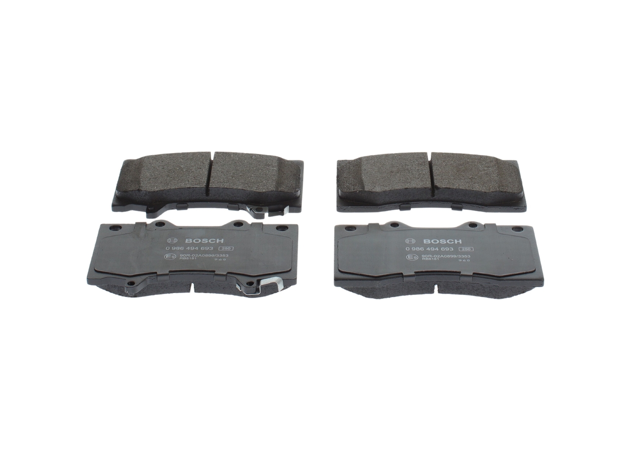OEM D10601LB2A BOSCH Jarrupalat, levyjarru 0 986 494 693 varten NISSAN, HONDA, INFINITI