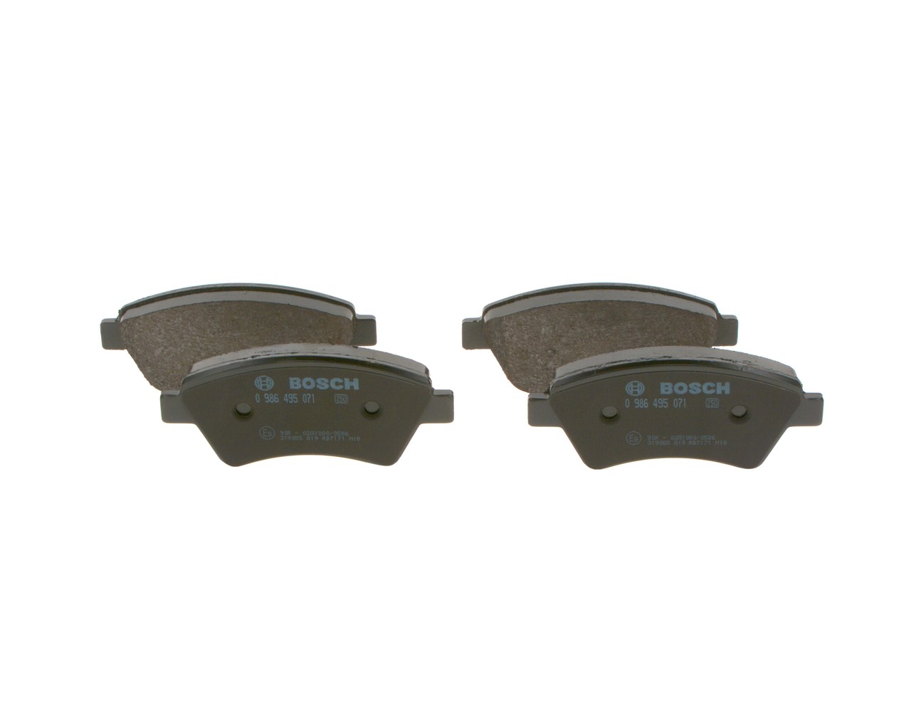 OEM 7701208122 BOSCH Kit pastiglie freni 0 986 495 071 per RENAULT, NISSAN, DACIA, RENAULT TRUCKS, LADA