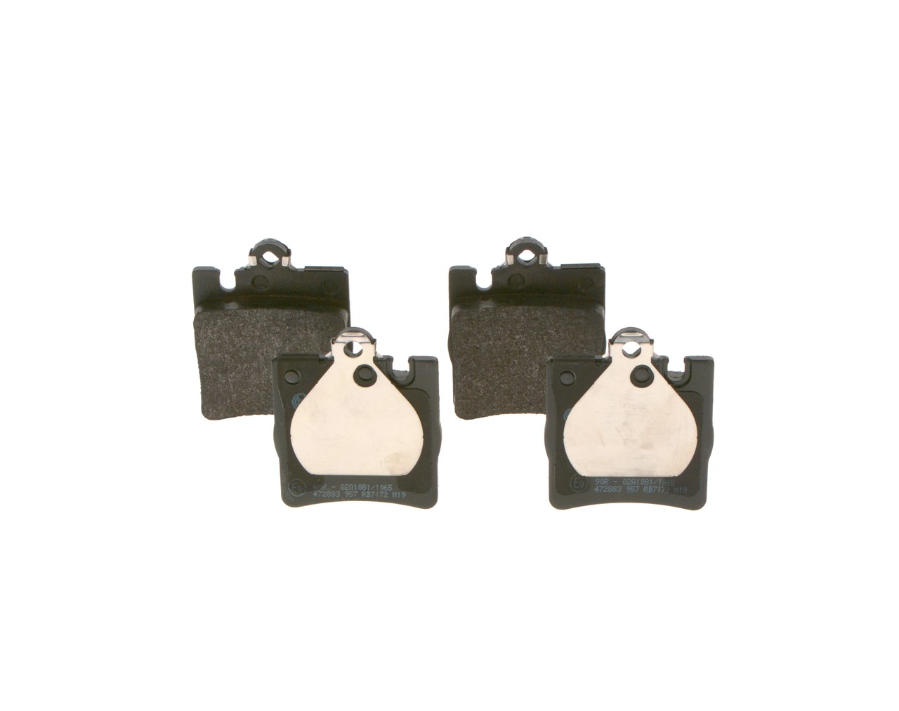 OEM 0034202820 BOSCH Kit pastiglie freni 0 986 495 081 per MERCEDES-BENZ, HYUNDAI, SMART, SSANGYONG