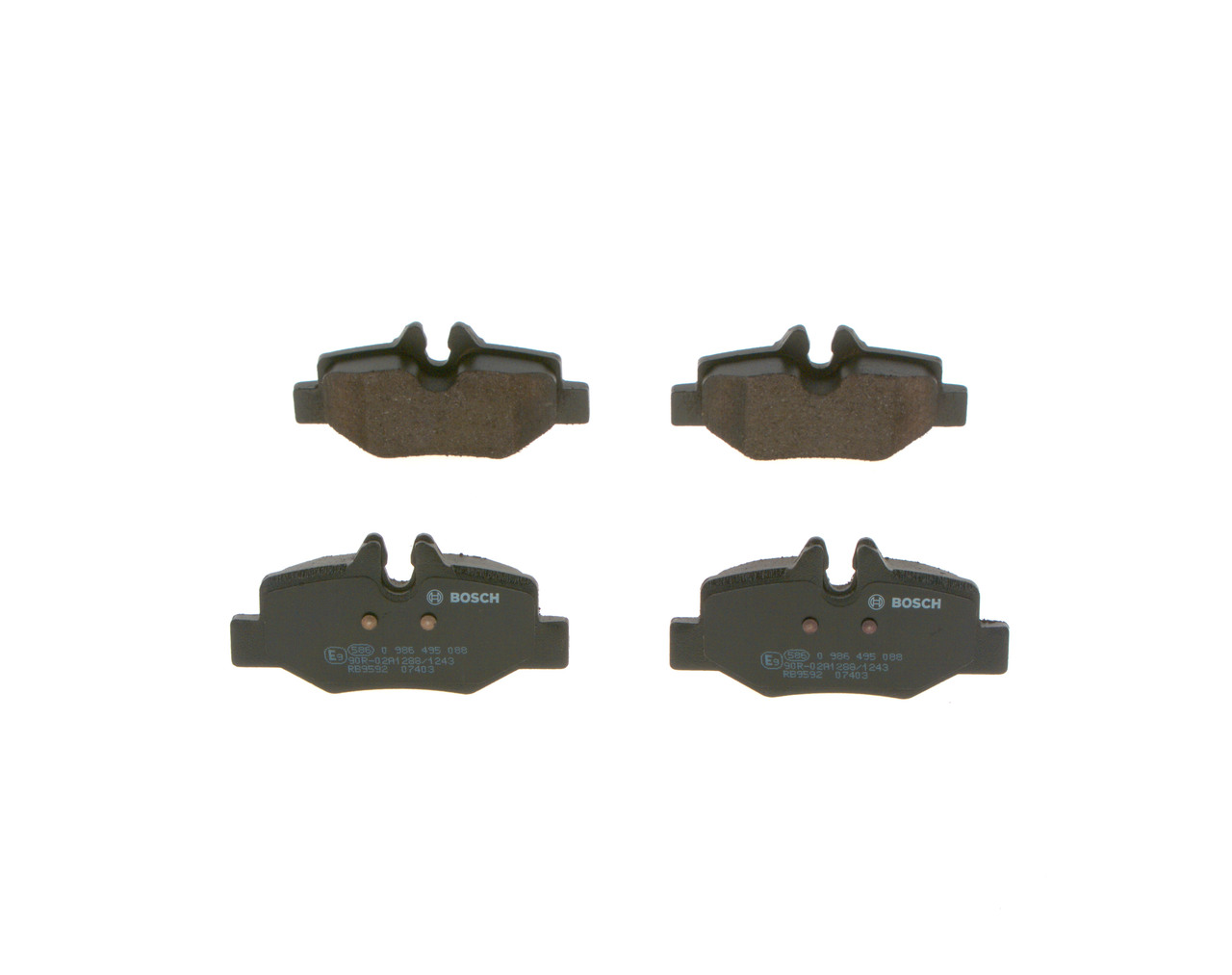 OEM A0014211010 BOSCH Pastilhas de travão 0 986 495 088 para MERCEDES-BENZ