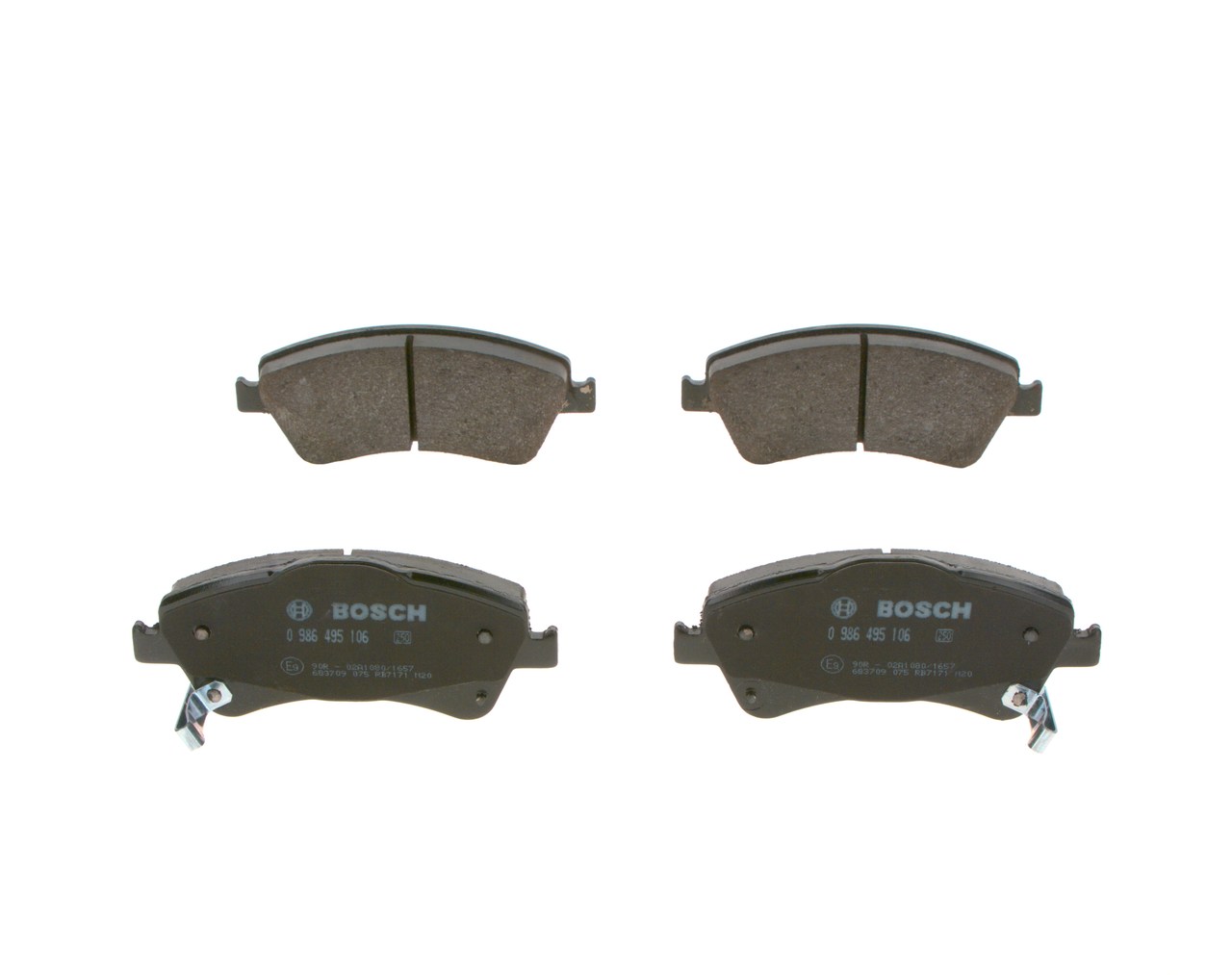 OEM 0446502280 BOSCH Bromsbelägg 0 986 495 106 för TOYOTA, CITROЁN, LEXUS, SATURN, WIESMANN