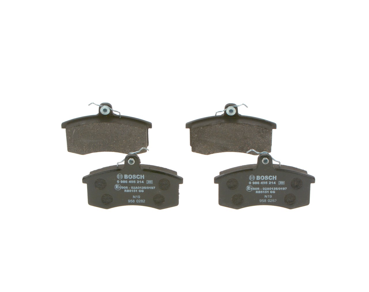 OEM 21083501080 BOSCH Juego de pastillas de freno 0 986 495 214 para LADA