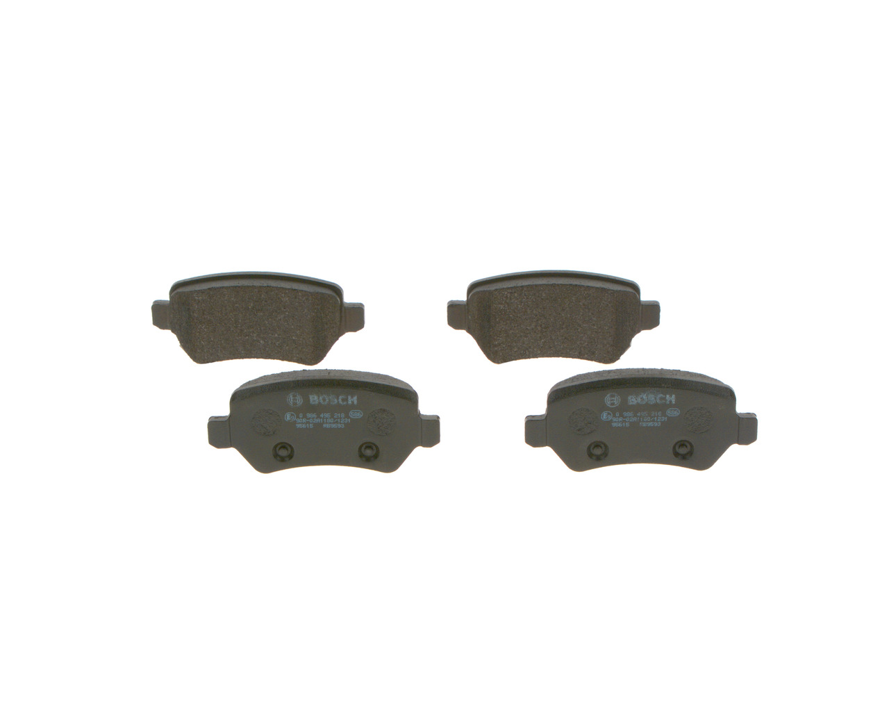 OEM 93176118 BOSCH Bremseklosser 0 986 495 218 for OPEL, PEUGEOT, KIA, SAAB, CHEVROLET