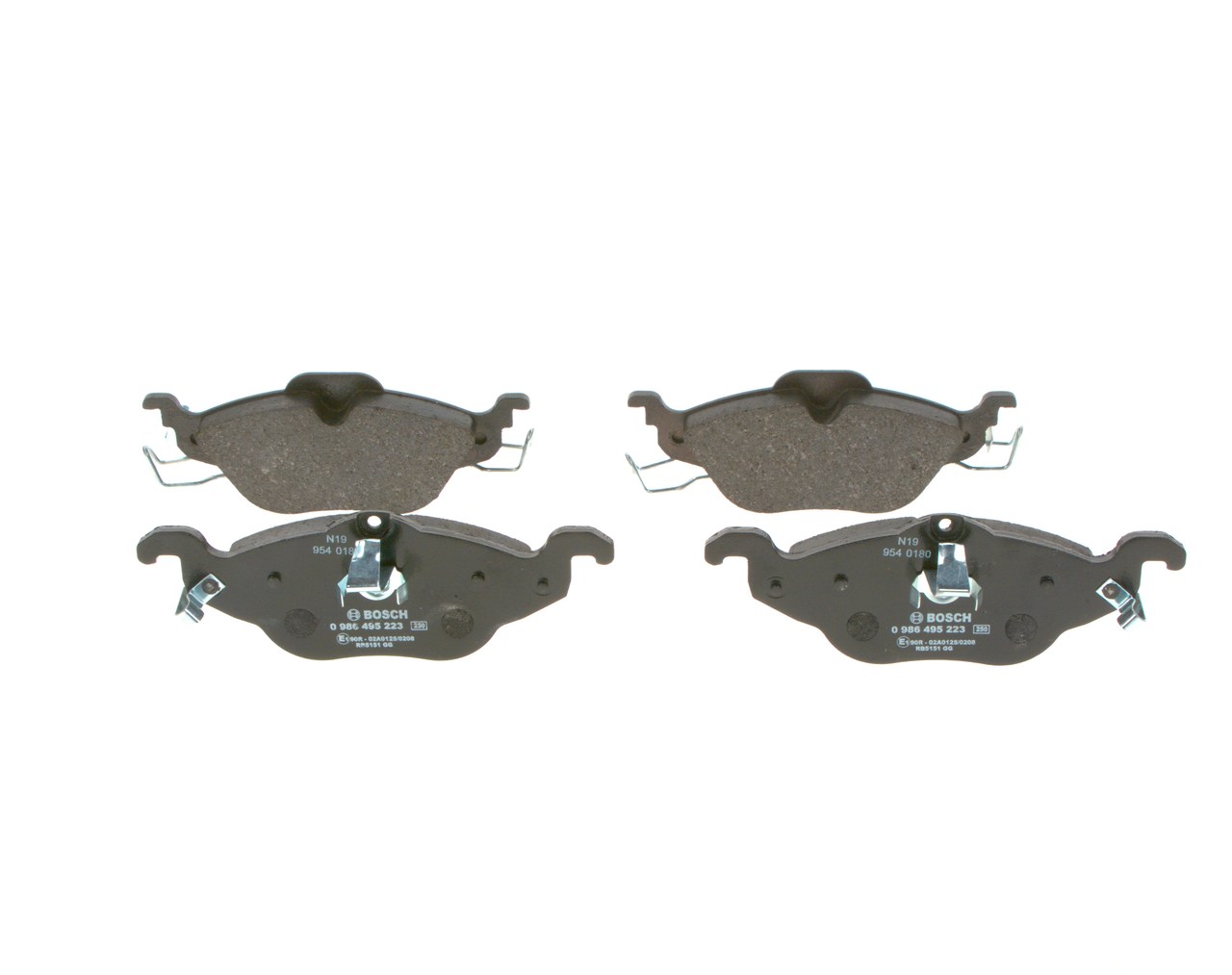 OEM 93184519 BOSCH Kit pastiglie freni 0 986 495 223 per OPEL, CHEVROLET, SAAB, VAUXHALL, HOLDEN