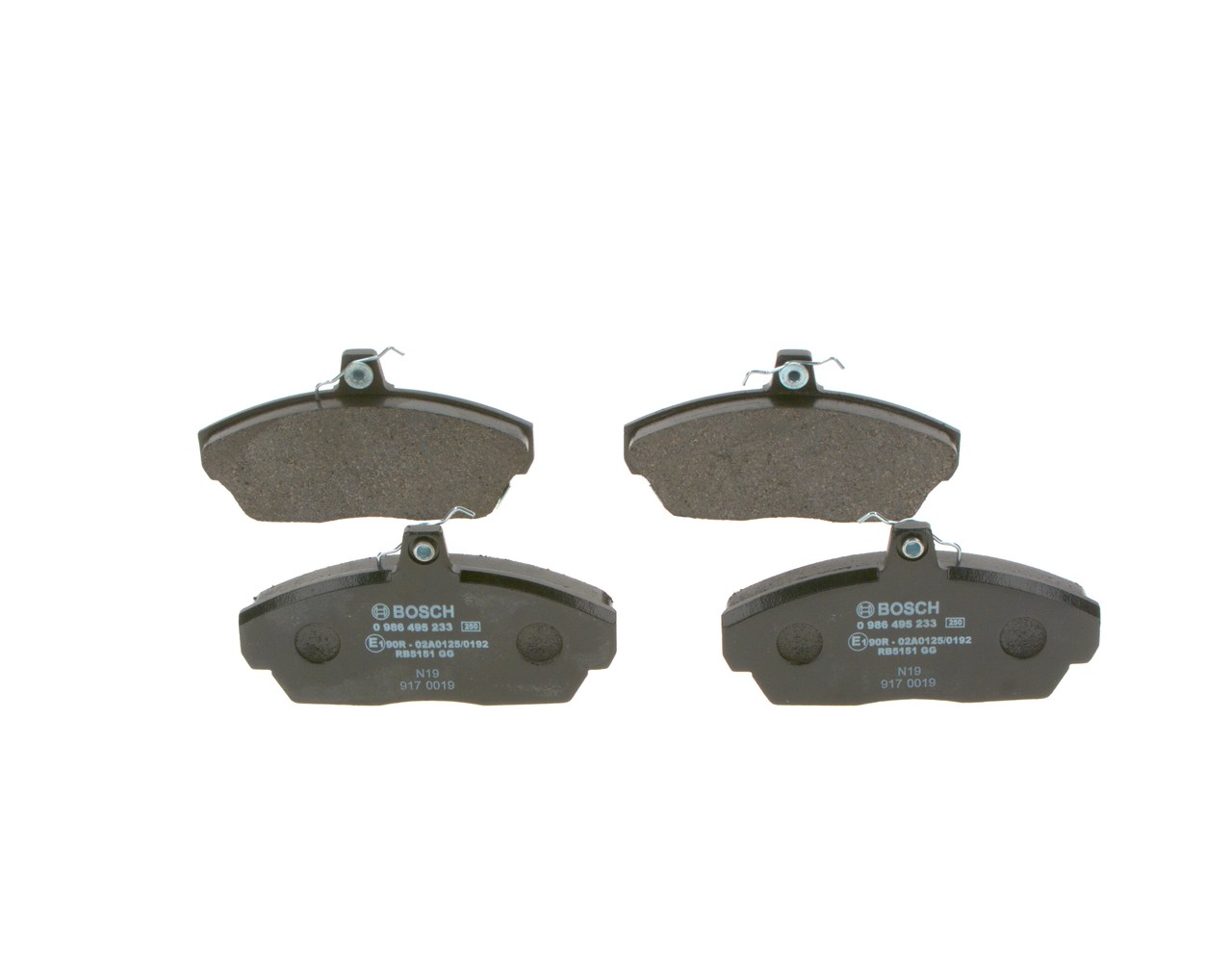 OEM 45022ST3E00 BOSCH Plaquettes de frein 0 986 495 233 pour SUZUKI, HONDA, LAND ROVER, ROVER
