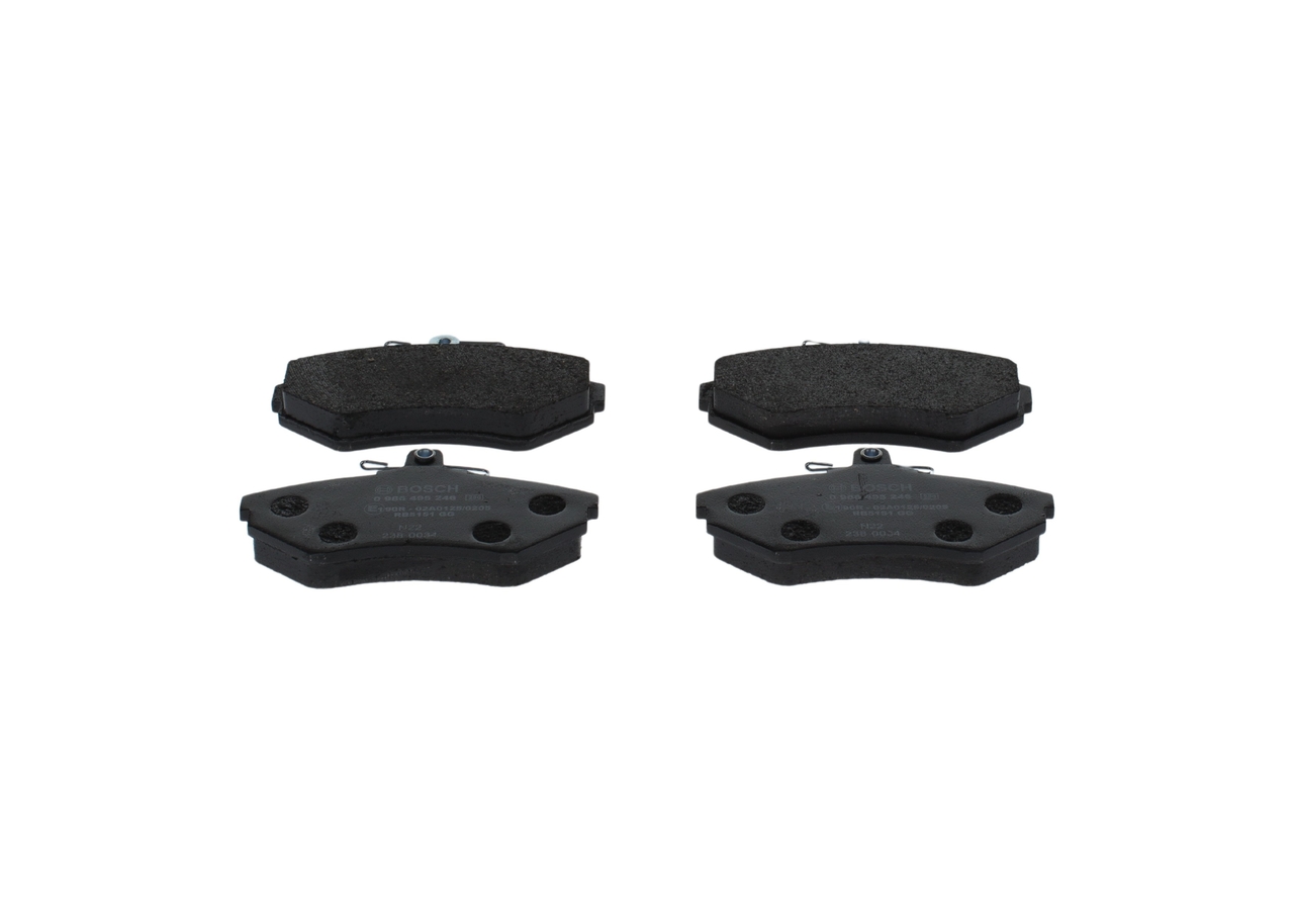 OEM 1HM698151A BOSCH Kit pastiglie freni 0 986 495 246 per VOLKSWAGEN, AUDI, FORD, PEUGEOT, SEAT