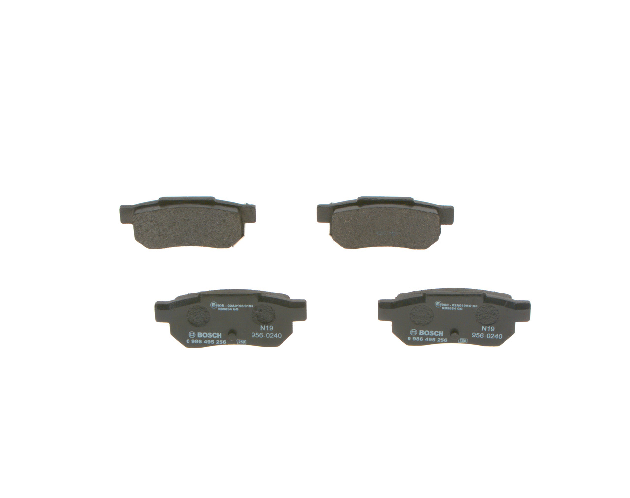 OEM 43022TF0G01 BOSCH Kit pastiglie freni 0 986 495 256 per HONDA