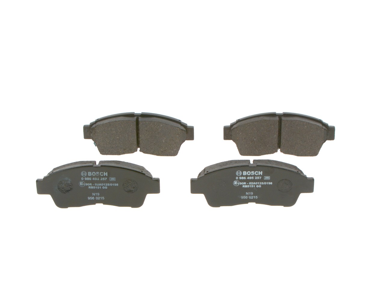 OEM 0449133030 BOSCH Bromsbelägg 0 986 495 257 för TOYOTA, CITROЁN, SUZUKI, LEXUS, SATURN