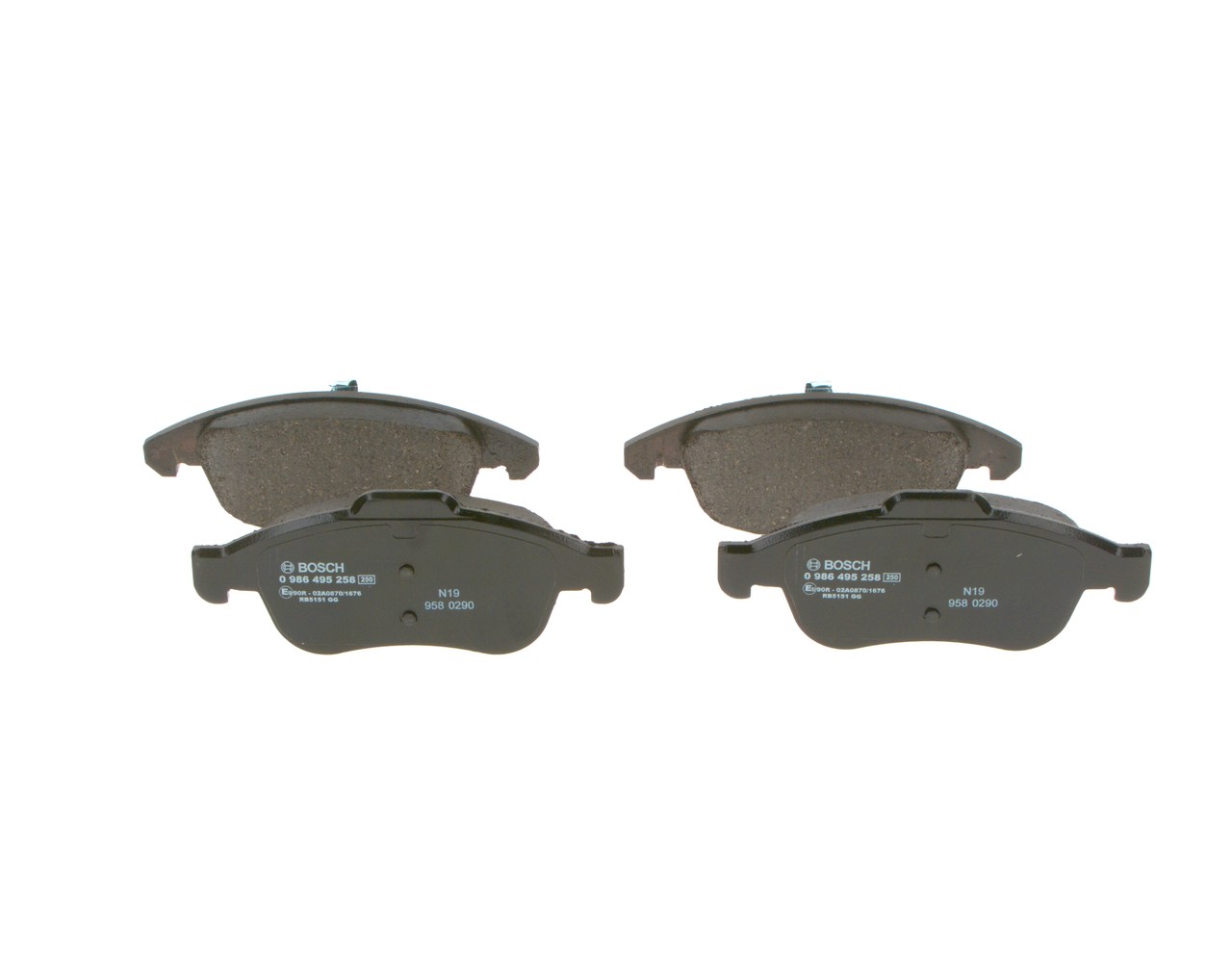 OEM 425412 BOSCH  Bremsbeläge 0 986 495 258 für VW, OPEL, PEUGEOT, CITROЁN, DS