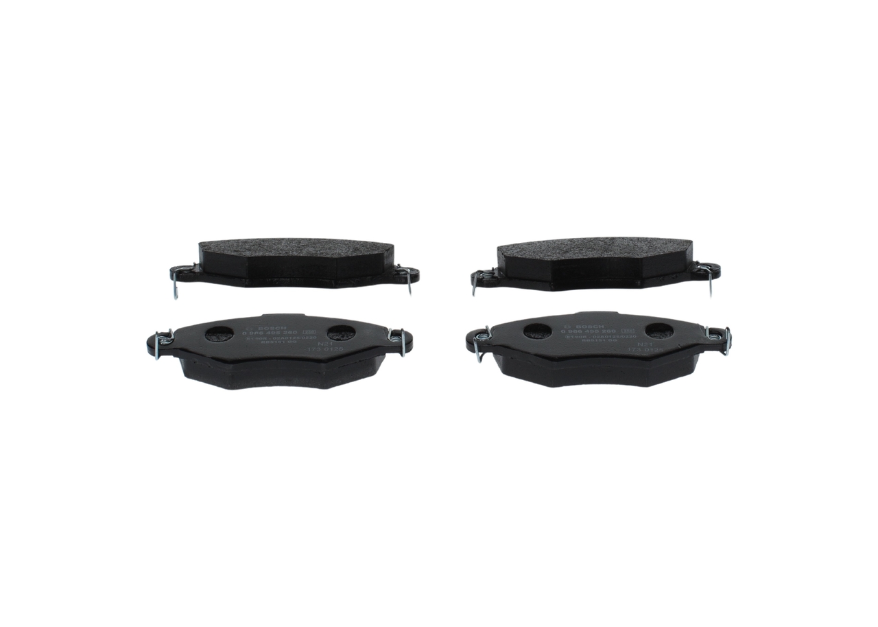 OEM 425191 BOSCH Kit pastiglie freni 0 986 495 260 per VOLKSWAGEN, OPEL, PEUGEOT, CITROЁN, PIAGGIO