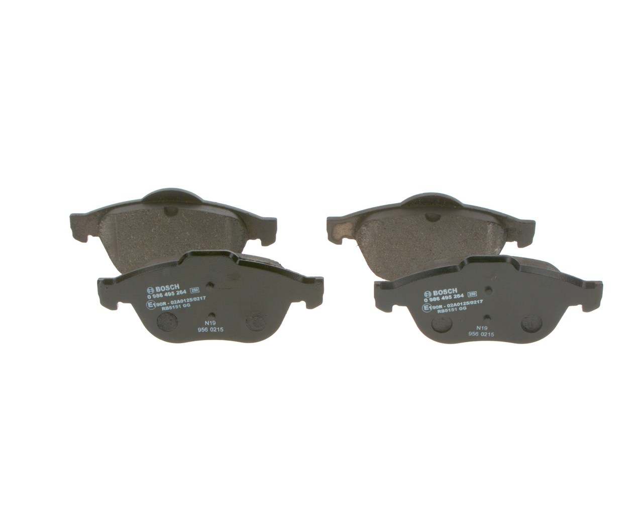 OEM 7701209809 BOSCH Plaquettes de frein 0 986 495 264 pour RENAULT, DACIA, RENAULT TRUCKS