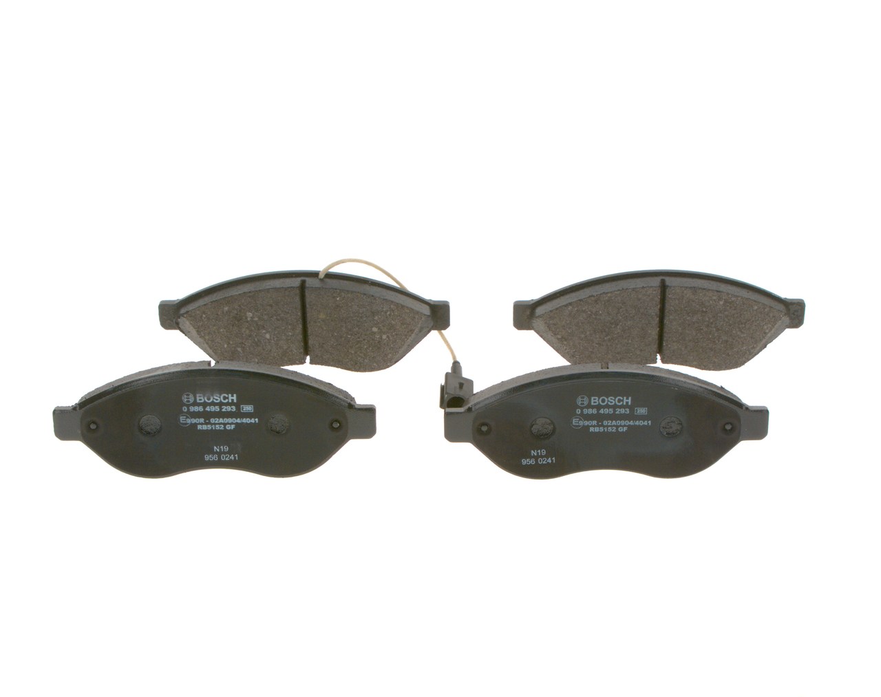 OEM 77367091 BOSCH Bremseklosser 0 986 495 293 for CITROЁN, FIAT, ALFA ROMEO, CHRYSLER, LANCIA