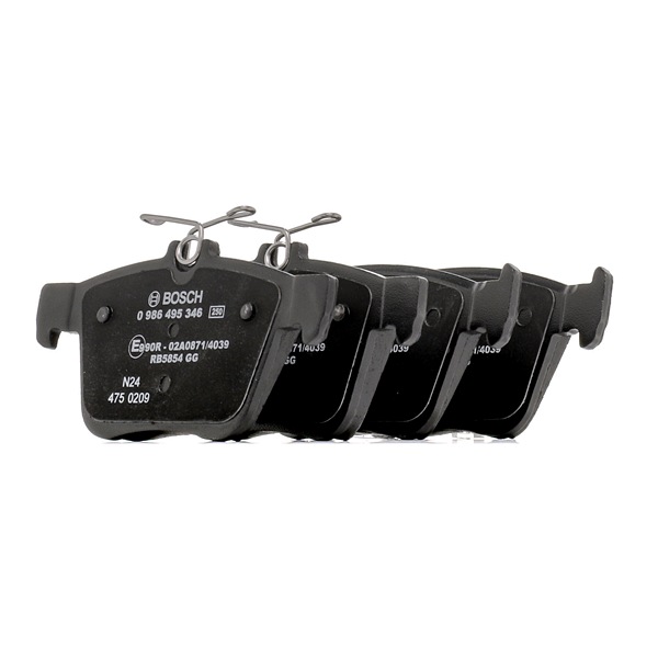 OEM 3QF698451 BOSCH Kit pastiglie freni 0 986 495 346 per VOLKSWAGEN, AUDI, FORD, SEAT, SKODA