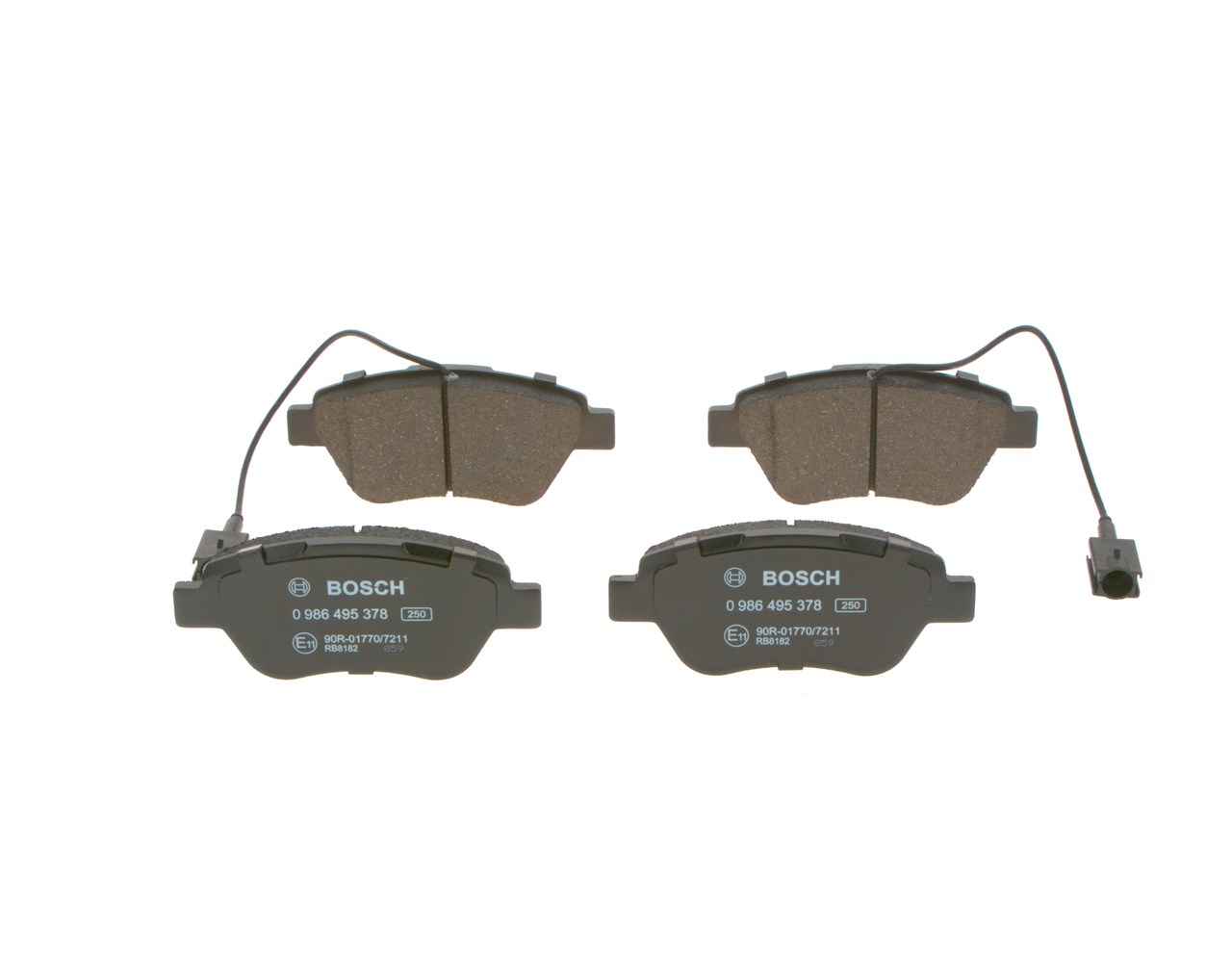 OEM 1618111580 BOSCH Juego de pastillas de freno 0 986 495 378 para VOLKSWAGEN, PEUGEOT, CITROЁN, FIAT