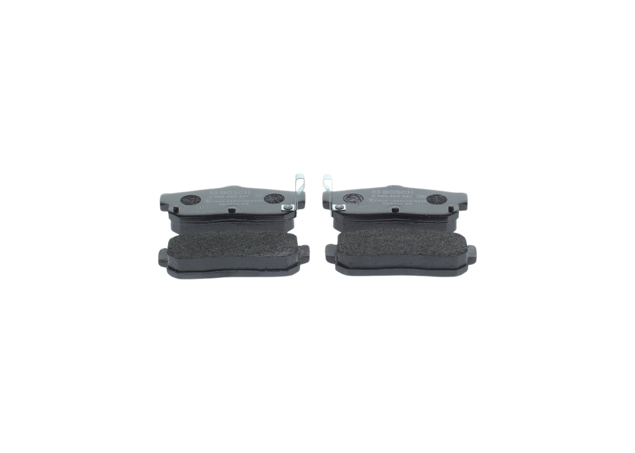 OEM 440607E690 BOSCH Juego de pastillas de freno 0 986 495 387 para NISSAN, MITSUBISHI, MAZDA, INFINITI, MERCURY
