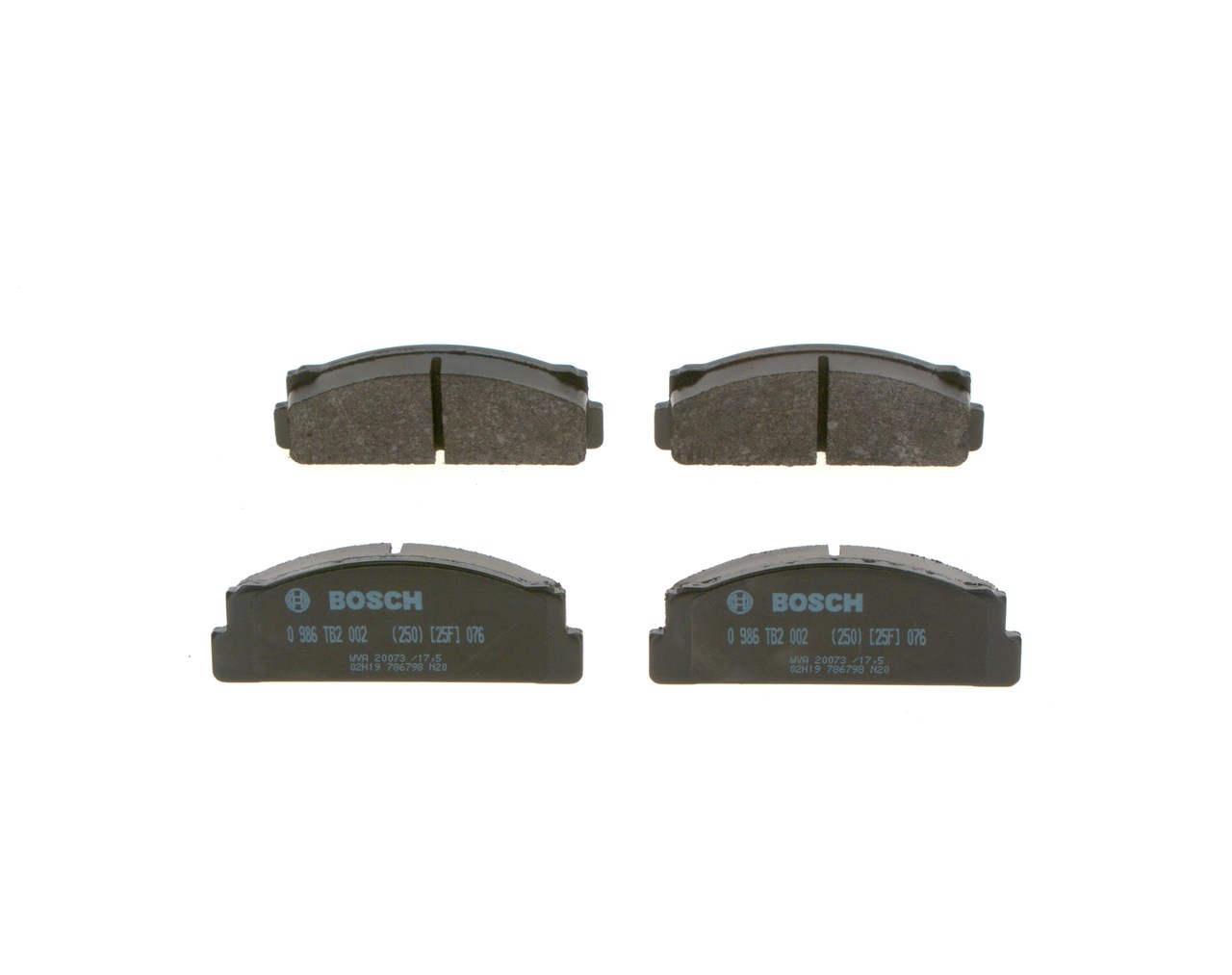 OEM 4434909 BOSCH Kit pastiglie freni 0 986 TB2 002 per FIAT, LANCIA, SEAT, AUTOBIANCHI, FERRARI