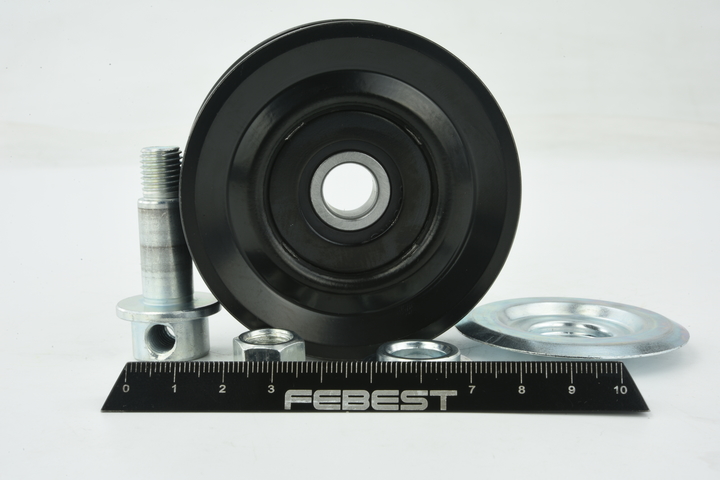 Spanrol, poly V-riem (0187-HDJ100) van FEBEST Voor TOYOTA Hilux Flatbed Vrachtwagen / Chassis (LN_, _N1_) 2.7 (RZN154_, RZN149_) (107 KW / 145 PK / Van 1997)