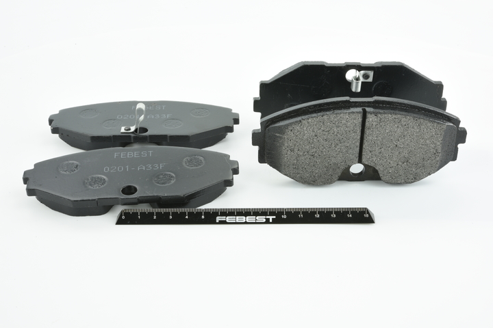 OEM AY040NS063 FEBEST Brake pad set 0201-A33F for NISSAN, OPEL, INFINITI