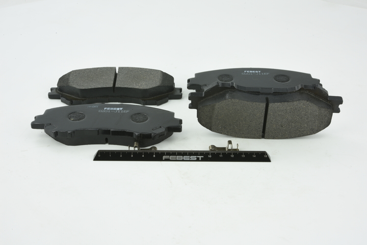 OEM 410606124R FEBEST Kit pastiglie freni 0201-J11EF per RENAULT, CITROЁN, NISSAN, MASERATI