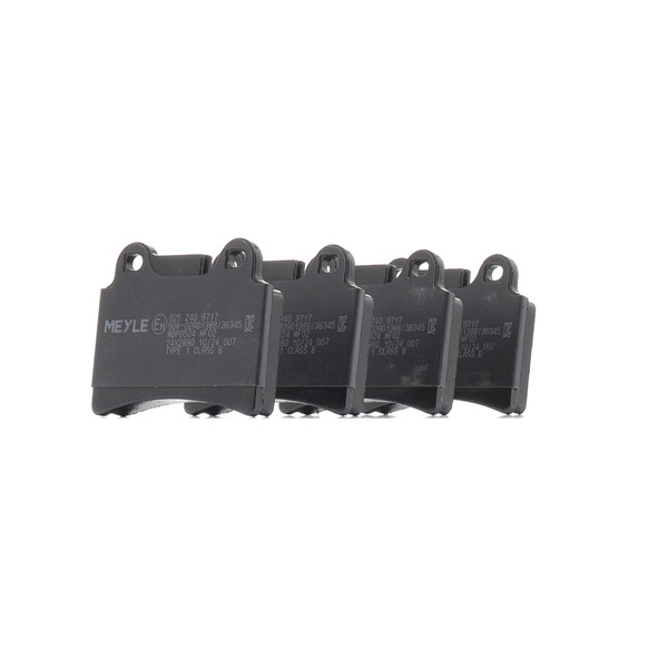 OEM 7L6698451B MEYLE Jarrupalat, levyjarru 025 240 9717 varten VW, AUDI, SKODA, SEAT